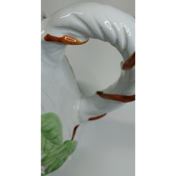 Vintage Ceramic Teapot Garden Fruit Teddy Bear Grapes Apples Collectible Display - Picture 9 of 16